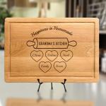 Custom Engraved Cutting Board Gift for Mom