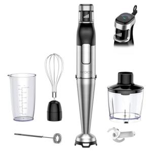 KOIOS 5-in-1 Immersion Blender with Variable Speed