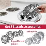 GE Drip Pans and Burner Element Set