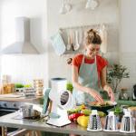 Suction Base Rotary Cheese Grater with Accessories