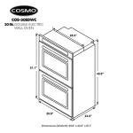 COSMO 30" Double Electric Wall Oven with Convection