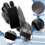 Tarpop Waterproof Winter Ski Gloves for Men and Women