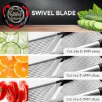 Adjustable Stainless Steel Mandoline Slicer with Gloves