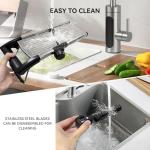 Adjustable Stainless Steel Mandoline Slicer with Gloves