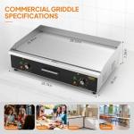 ROVSUN 30" Electric Flat Top Griddle with Temp Control