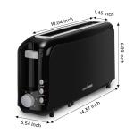Slim 2-Slice Toaster with Long Slot & 6 Settings