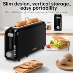 Slim 2-Slice Toaster with Long Slot & 6 Settings
