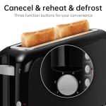 Slim 2-Slice Toaster with Long Slot & 6 Settings