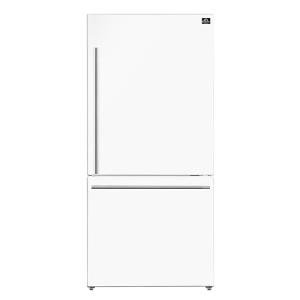 Forno 31" Milano White Bottom Freezer Refrigerator