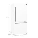 Forno 31" Milano White Bottom Freezer Refrigerator