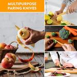 Gold Paring Knife Set - 3 Small Kitchen Knives