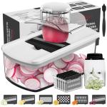 Cambom Vegetable Mandoline Slicer with 6 Blades
