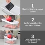 Cambom Vegetable Mandoline Slicer with 6 Blades