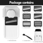 Cambom Vegetable Mandoline Slicer with 6 Blades