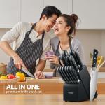 TIVOLI 15-Piece Stainless Steel Knife Set