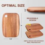 Mini Acacia Wood Cutting Board - 9” x 6.5”