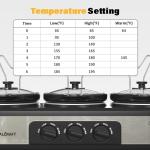 Sunvivi Triple Slow Cooker Buffet Server 3x1.5Qt