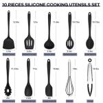 10-Piece Heat Resistant Silicone Cooking Utensils Set