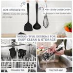 10-Piece Heat Resistant Silicone Cooking Utensils Set