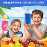 Slushie Maker Cups 2-Pack with Lid and Straw