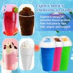 Slushie Maker Cups 2-Pack with Lid and Straw