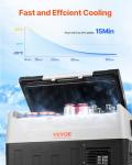 VEVOR 12V Portable Car Fridge - Dual Zone Cooler
