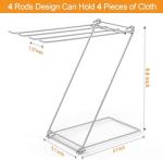 4-Arm Countertop Towel Holder, 2 Pack