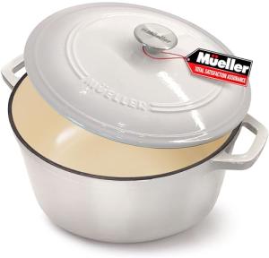 Mueller 6qt Enameled Cast Iron Dutch Oven