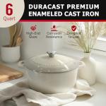 Mueller 6qt Enameled Cast Iron Dutch Oven
