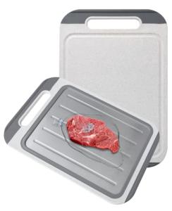 Double-Sided Stainless Steel Cutting Board