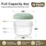 VITEVER 16-Pack Reusable 4 oz Snack Containers