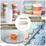 VITEVER 16-Pack Reusable 4 oz Snack Containers