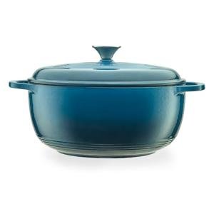 Turquoise 6-qt. Enameled Cast Iron Dutch Oven