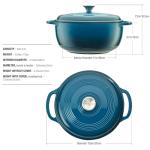 Turquoise 6-qt. Enameled Cast Iron Dutch Oven