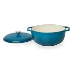 Turquoise 6-qt. Enameled Cast Iron Dutch Oven