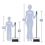 Eyliden Mini Hand Push Carpet Sweeper - Quiet Clean