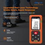 Elitech 165Ft Laser Measuring Tool with LCD Display