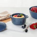 Set of 4 Mini Cocotte Casserole Dishes - Blue