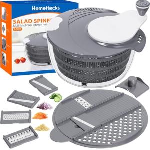 HomeHacks Large Salad Spinner with Chopping Blades