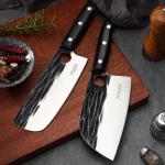 Huusk Hand Forged Chef Knife Set with Bag