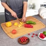 30" Extra Large Bamboo Cutting Board with Juice Groove
