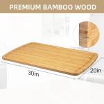 30" Extra Large Bamboo Cutting Board with Juice Groove
