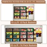 Large Leak-Proof Freezer Organizer Bins, 2 Pack