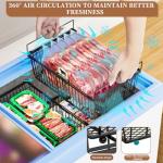 Large Leak-Proof Freezer Organizer Bins, 2 Pack