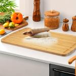 30" Extra Large Bamboo Cutting Board with Juice Groove