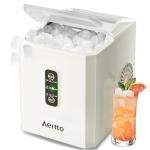 Aeitto 26lbs Countertop Ice Maker, Beige