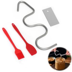 Peanut Butter Mixer Kit with Silicone Spatula