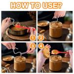 Peanut Butter Mixer Kit with Silicone Spatula