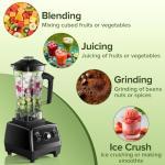 Powerful Kitchen Blender with 68oz Pitcher and Cup