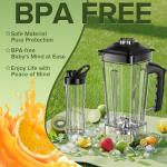Powerful Kitchen Blender with 68oz Pitcher and Cup